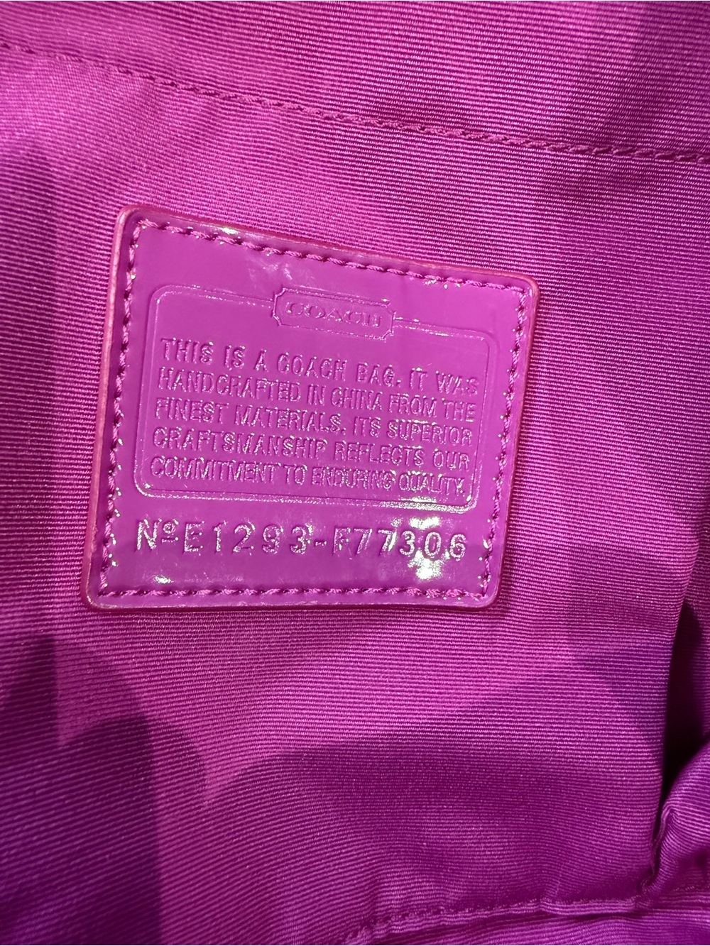 Coach Multicolor Poppy Graffiti Signature Weekend Tote with Fuchsia Straps-NWOT - Picture 13 of 16